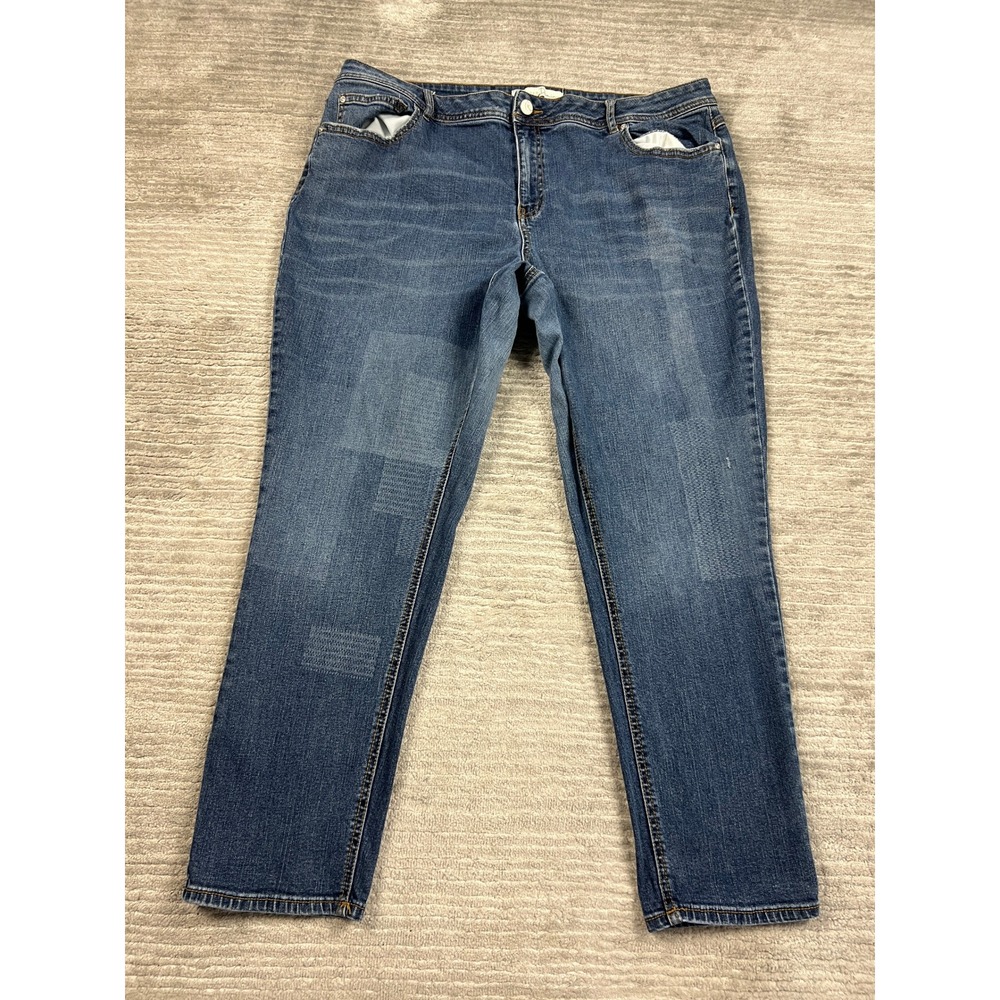 Est. 1946 Denim Jeans Women 22W Blue Classic Straight Leg Medium Wash Stretch